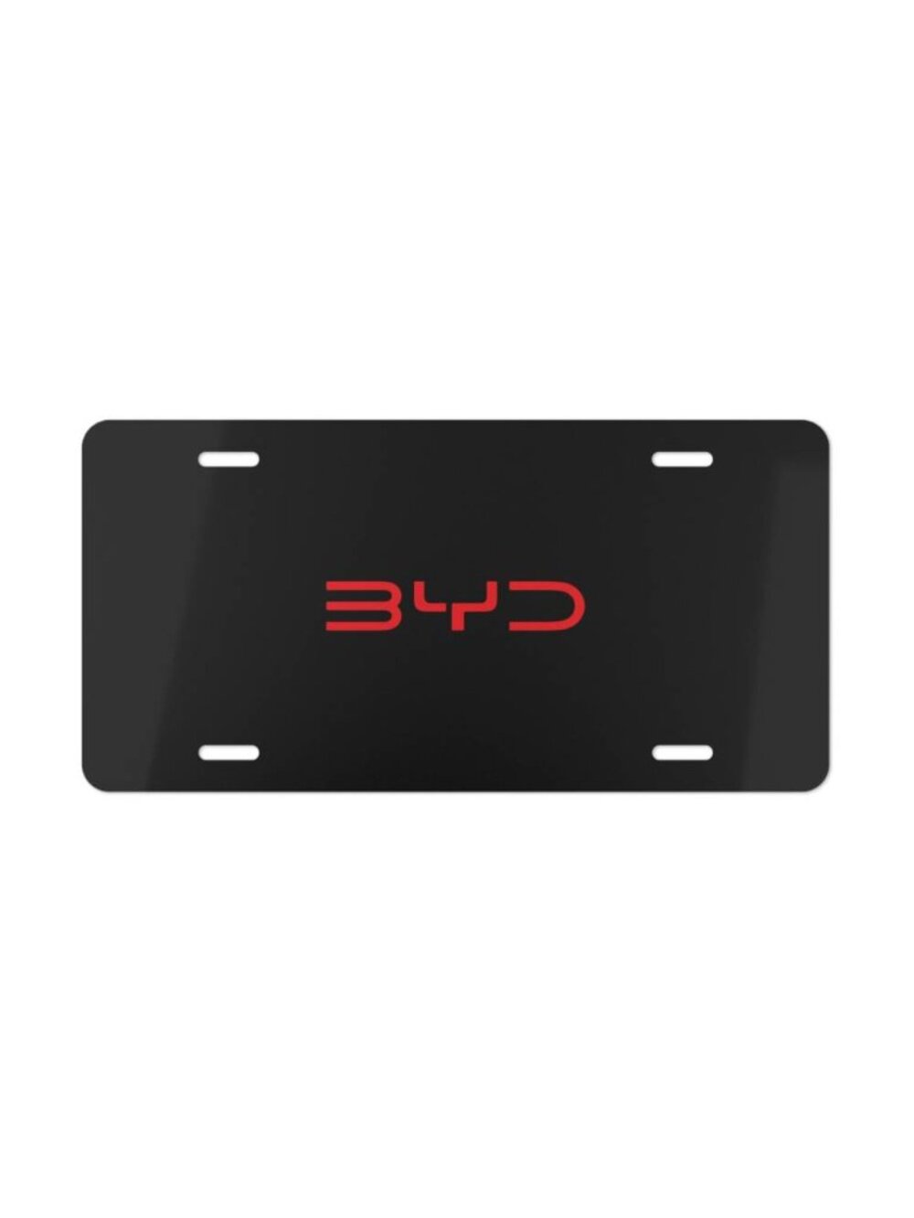 Custom BYD License Plate | Sleek Metal Vanity Tag for Electric Cars